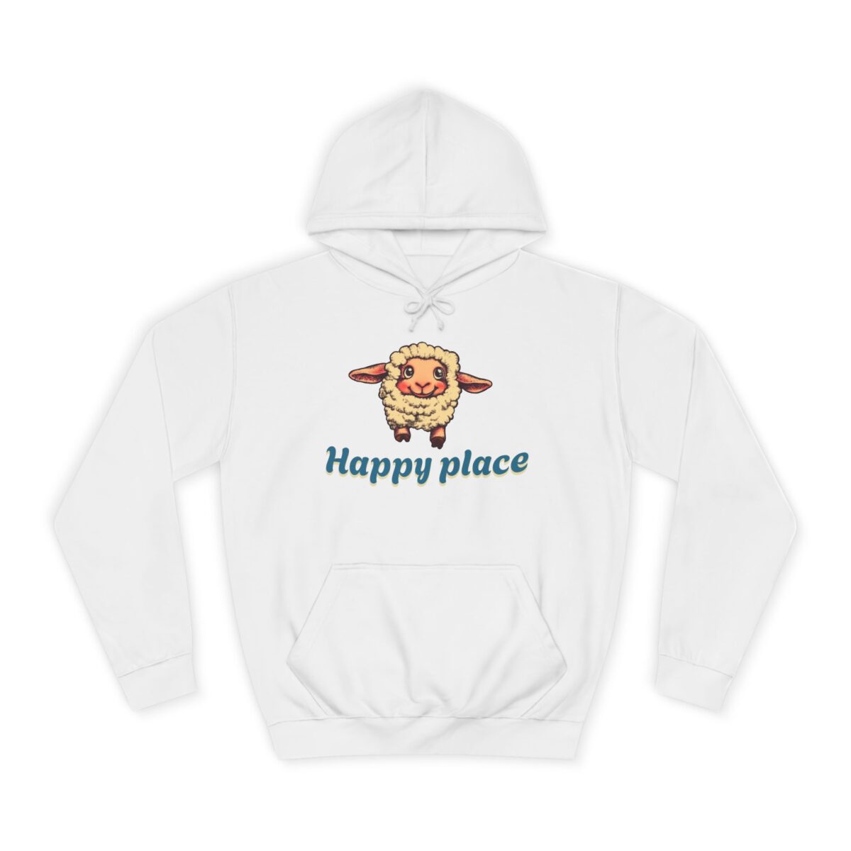 Happy place Unisex College Hoodie
