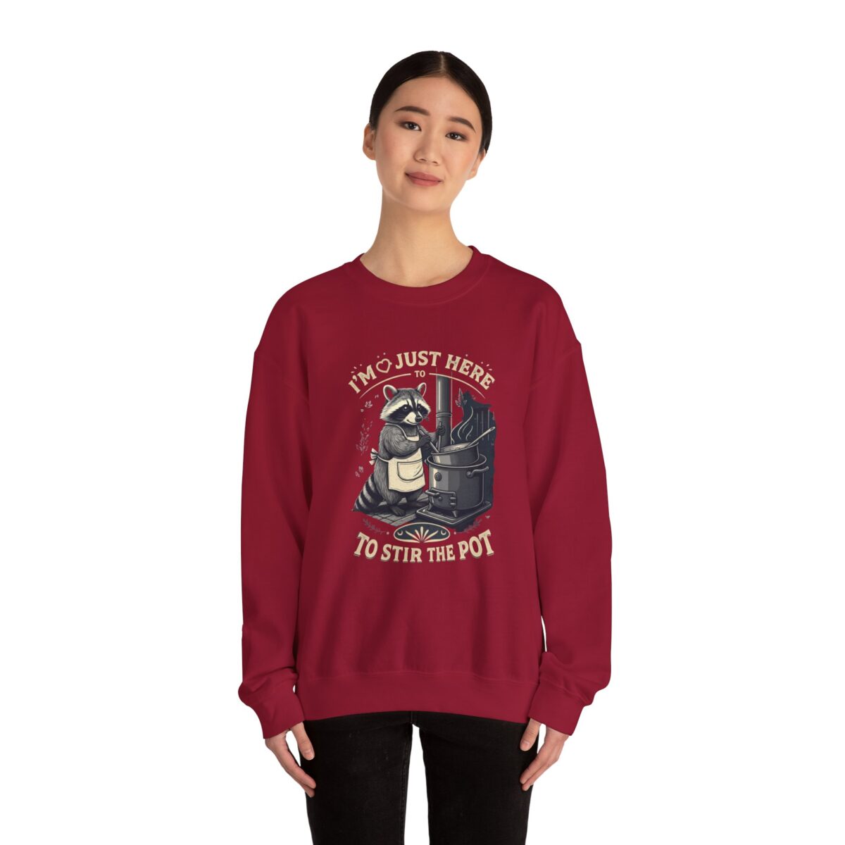 I am just here Unisex Heavy Blend™ Crewneck Sweatshirt - Image 44