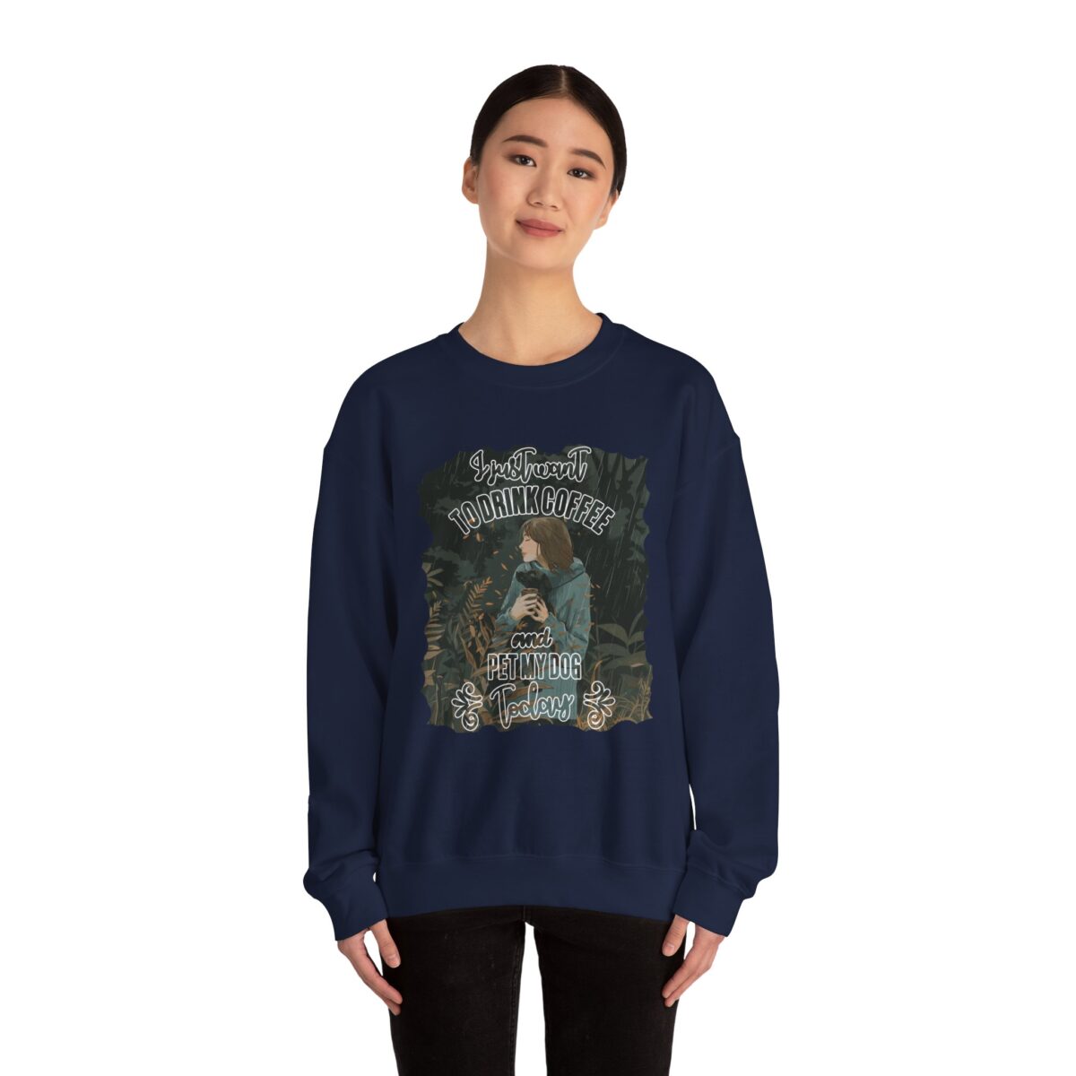 Pet my dog today Unisex Heavy Blend™ Crewneck Sweatshirt - Image 16