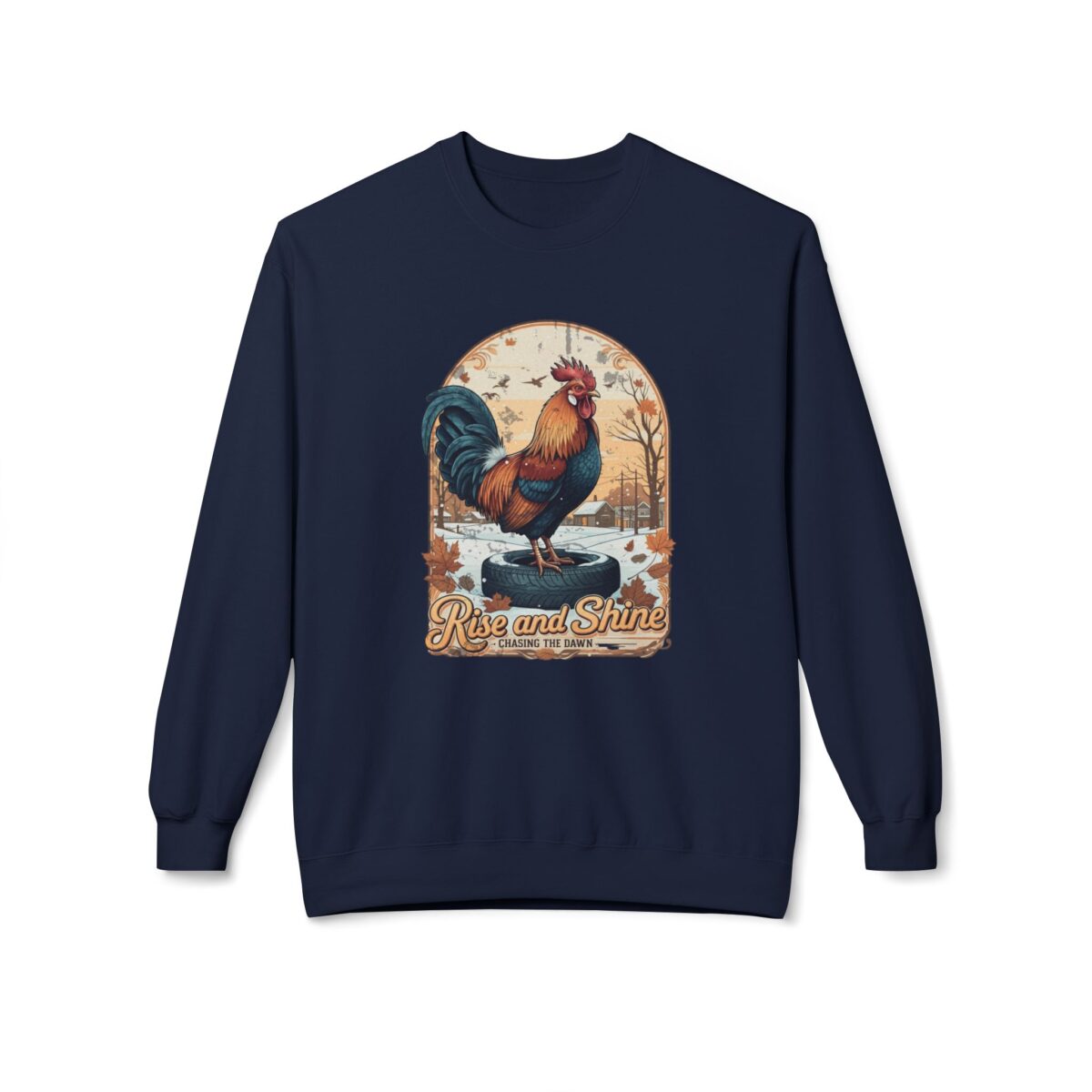 Rise and Shine Unisex Midweight Softstyle Fleece Crewneck Sweatshirt - Image 5