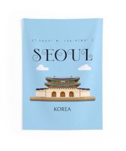 Seoul Indoor Wall Tapestries