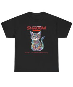 Shadow Cat Unisex Heavy Cotton Tee – Silently Cute, Deadly Design