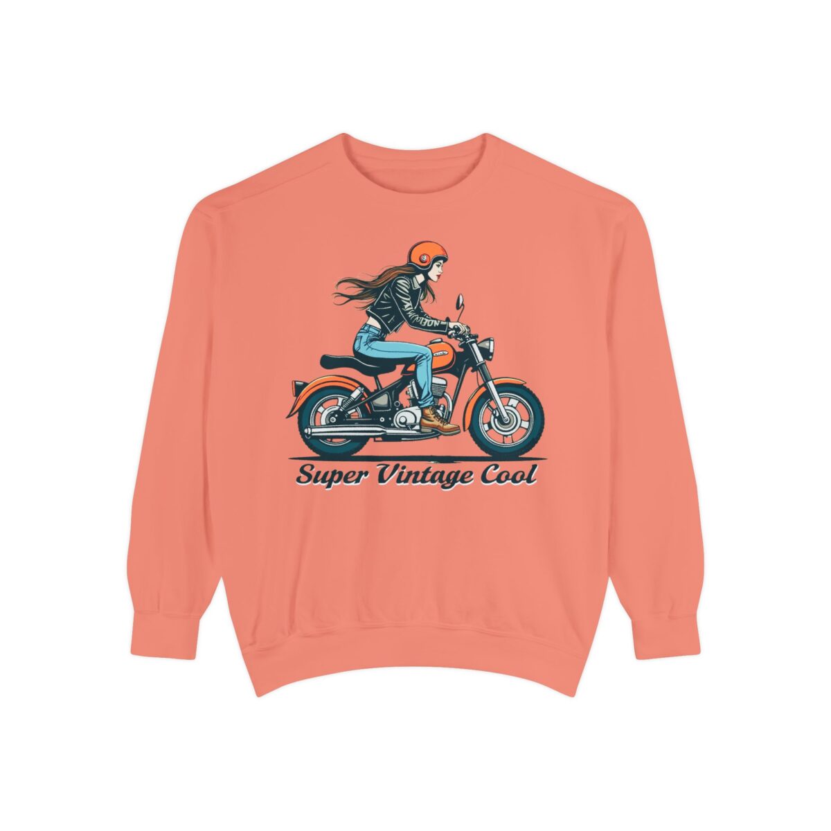 Super vintage cool Unisex Garment-Dyed Sweatshirt - Image 5