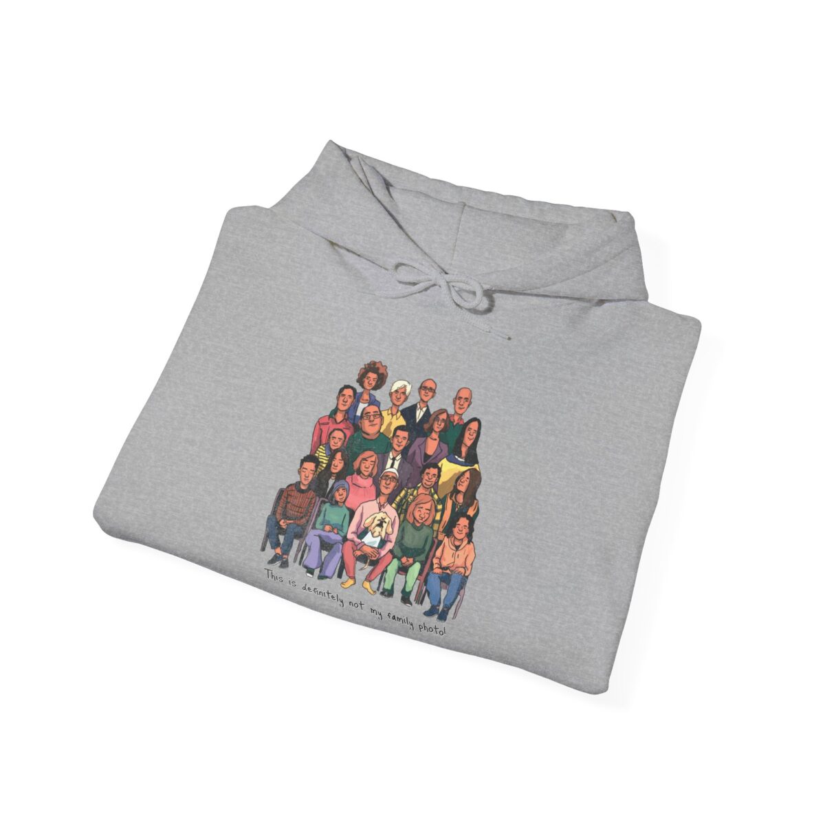 Definitely not my family photo Unisex Heavy Blend™ Hooded Sweatshirt - Image 16
