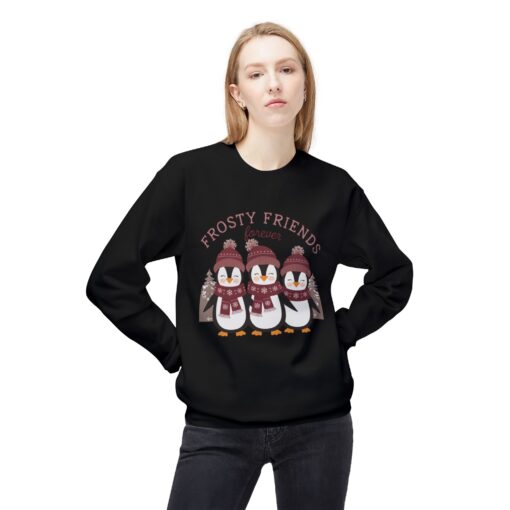 Frosty friends forever  Unisex Midweight Softstyle Fleece Crewneck Sweatshirt - Image 7