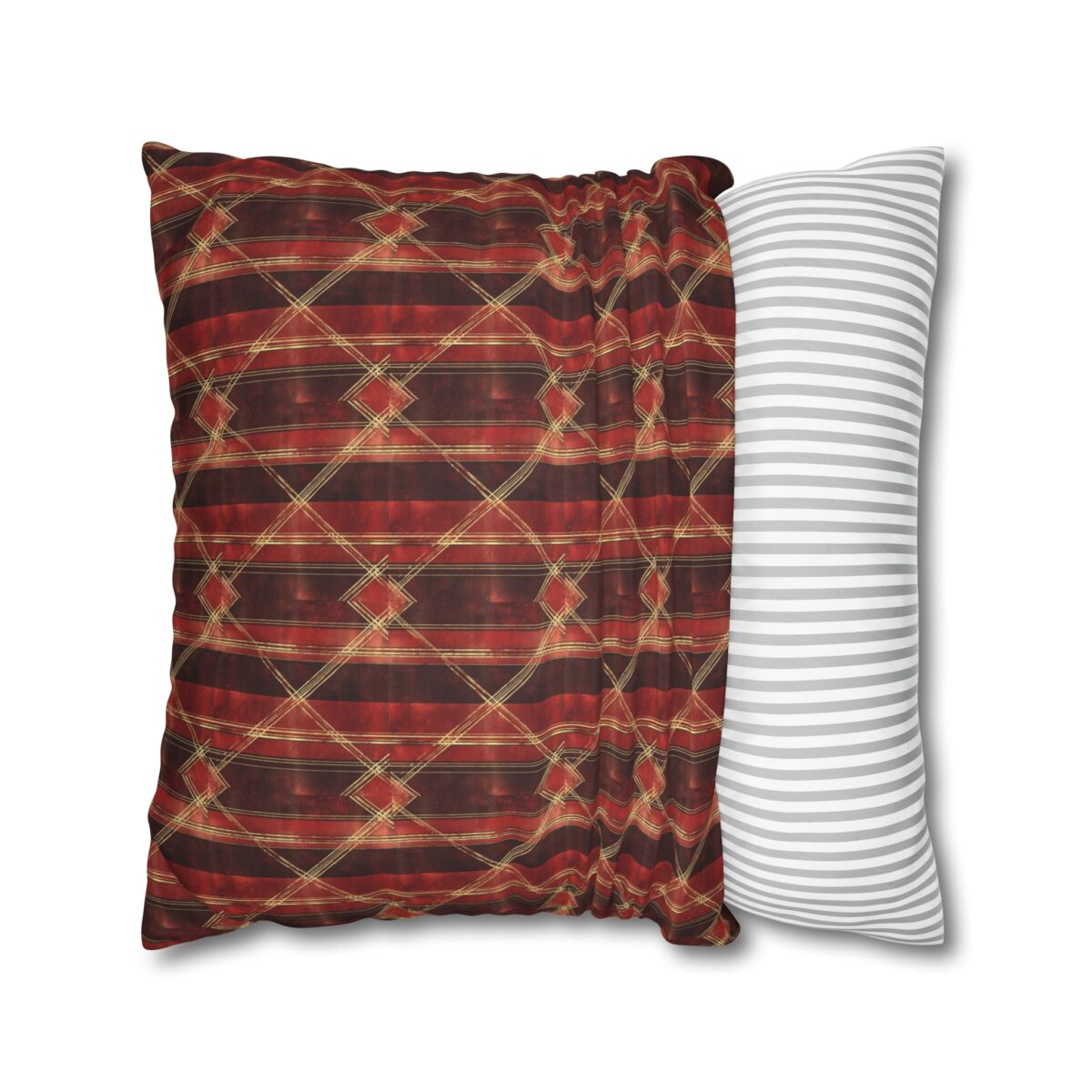 Sparkly red hues Faux Suede Square Pillowcase - Image 14