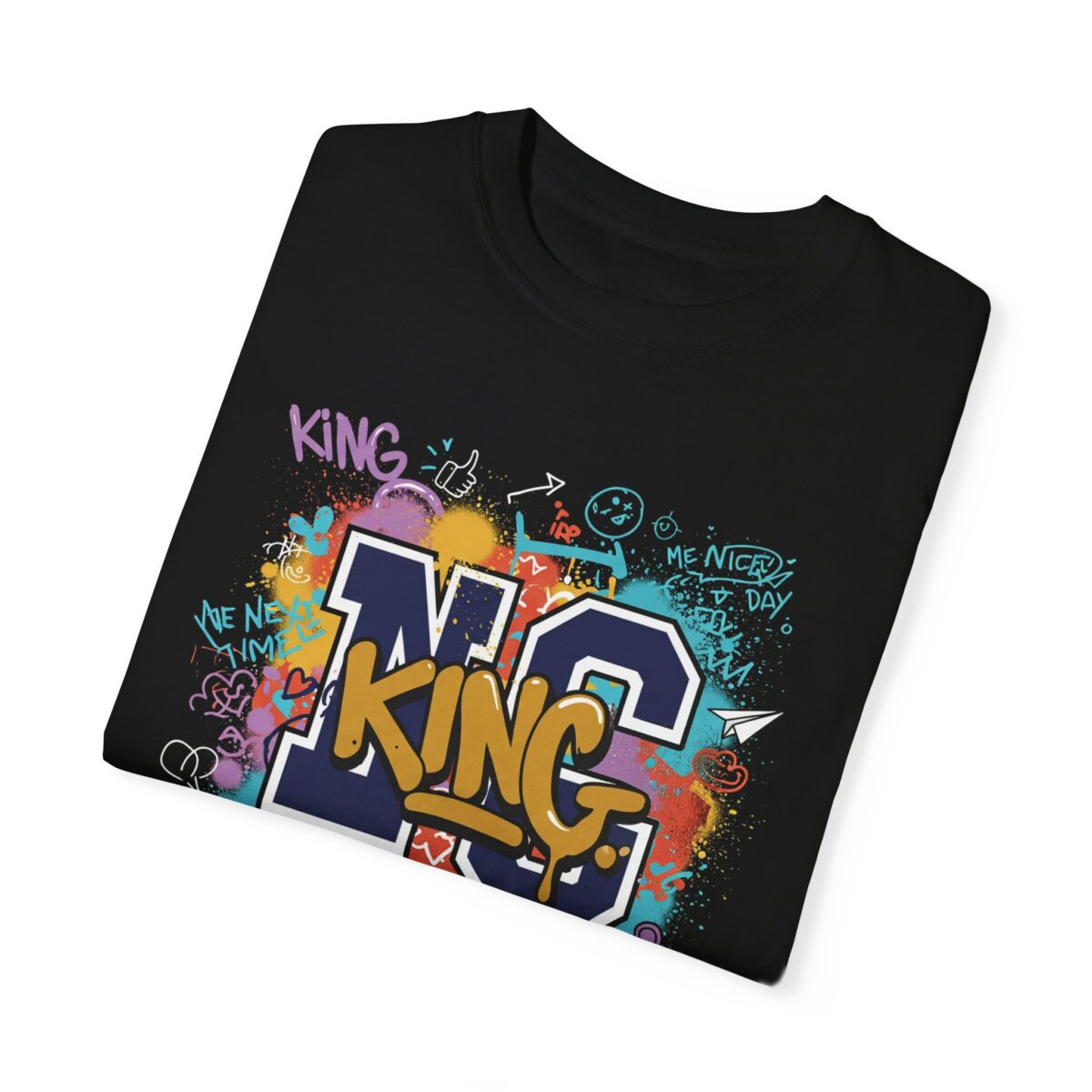 Unisex Garment-Dyed T-Shirt - Colorful 'King' Graphic Tee for Trendsetters - Image 7