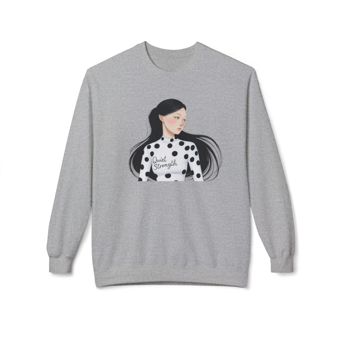 Quite Strength Unisex Midweight Softstyle Fleece Crewneck Sweatshirt - Image 9