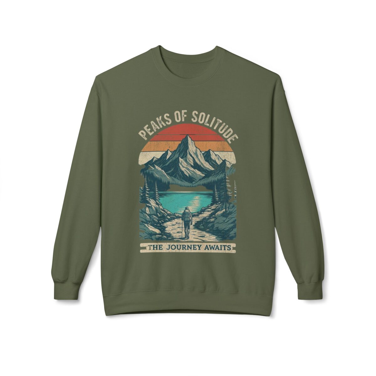 Peaks of Solitude Unisex Midweight Softstyle Fleece Crewneck Sweatshirt - Image 17