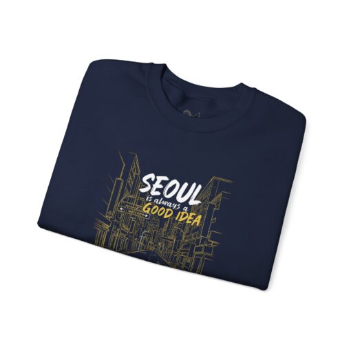 Seoul Good Idea Unisex Crewneck Sweatshirt - Perfect for Travel Enthusiasts - Image 11
