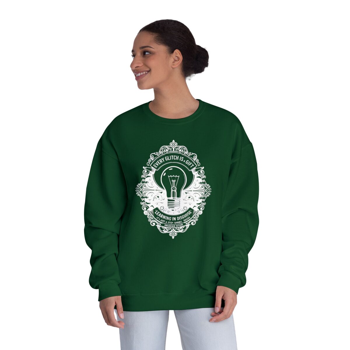 EVERY GLITCH IS A GIFT Unisex NuBlend® Crewneck Sweatshirt - Image 12