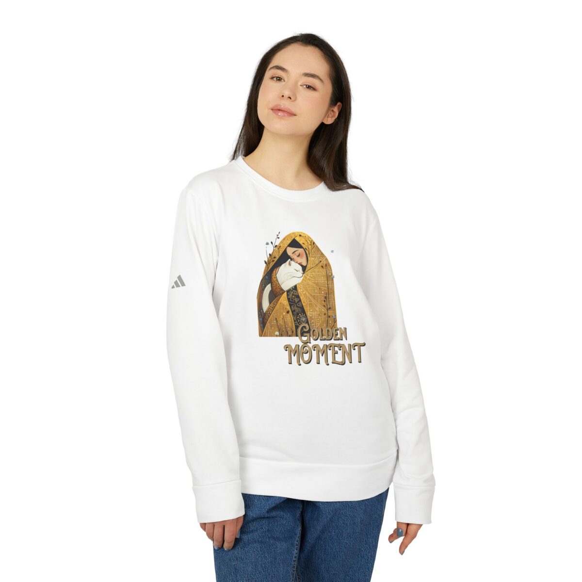 adidas Golden Moment Unisex Fleece Crewneck Sweatshirt - Image 3