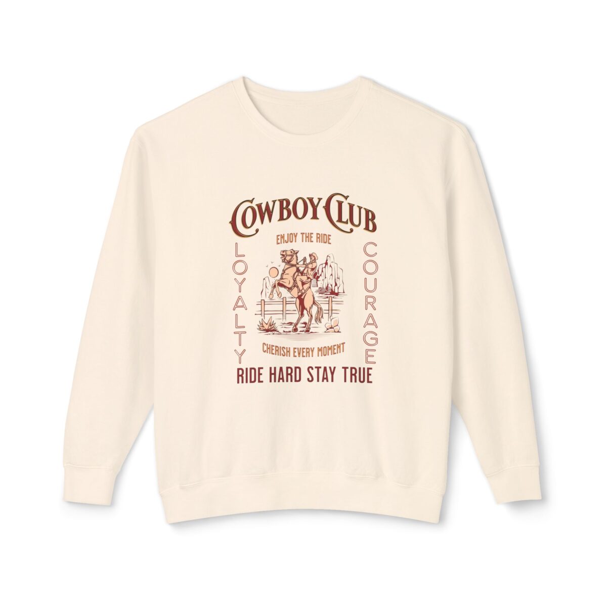 Cowboy club Unisex Lightweight Crewneck Sweatshirt - Image 5