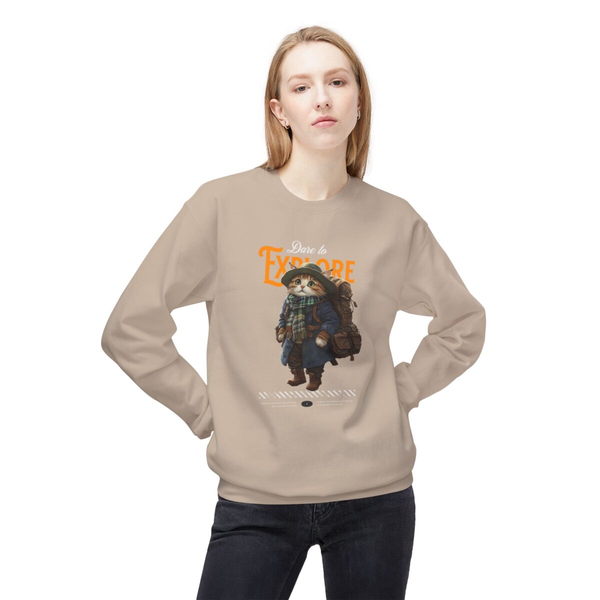 Dare to explore Unisex Midweight Softstyle Fleece Crewneck Sweatshirt - Image 11