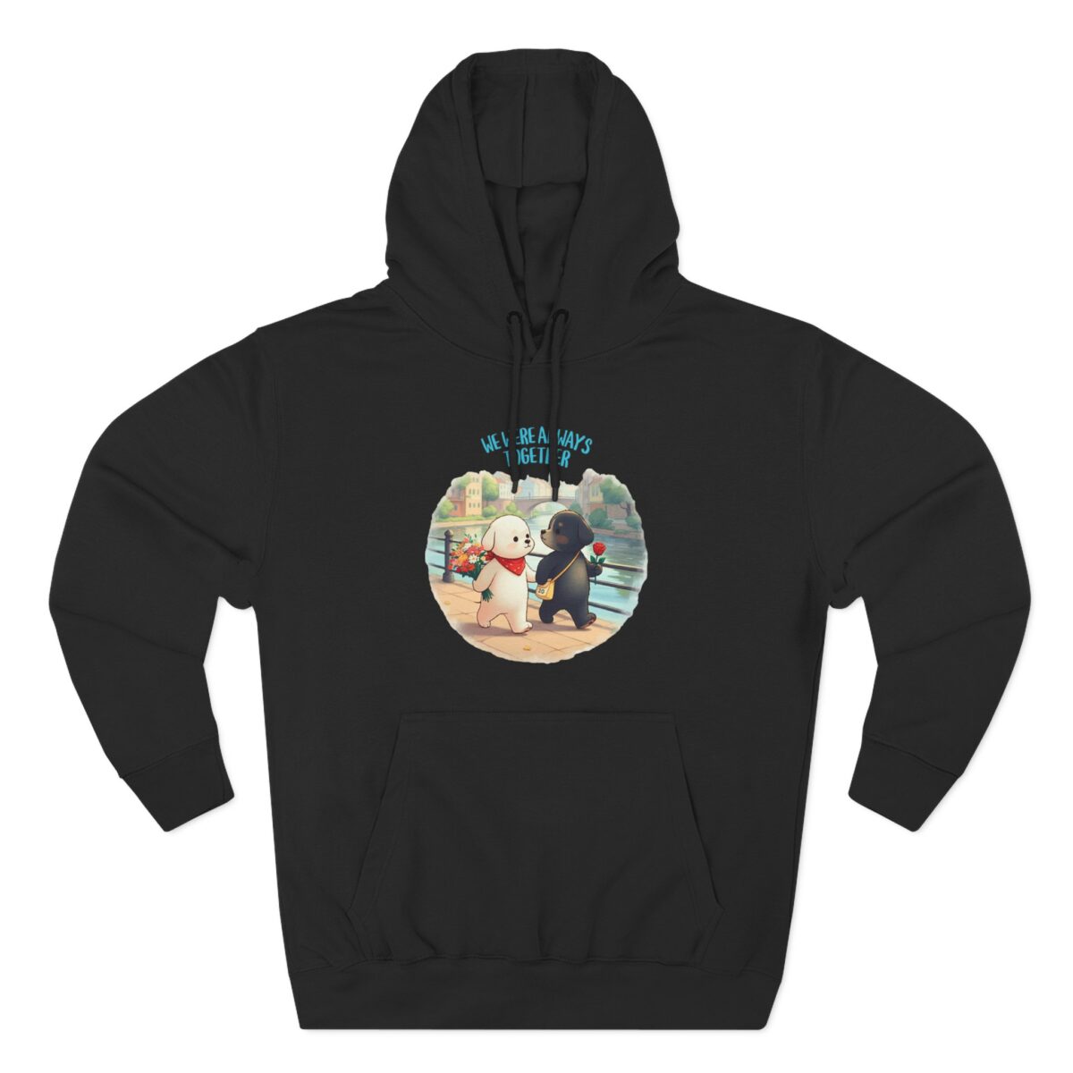Always together Three-Panel Fleece Hoodie - Image 9