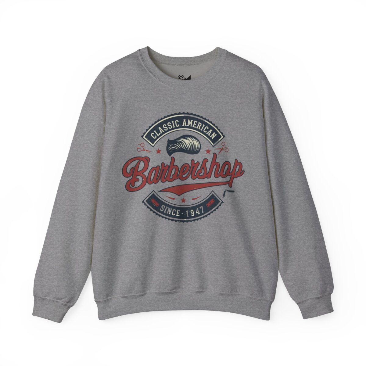 Classic American barbershop Unisex Heavy Blend™ Crewneck Sweatshirt - Image 17