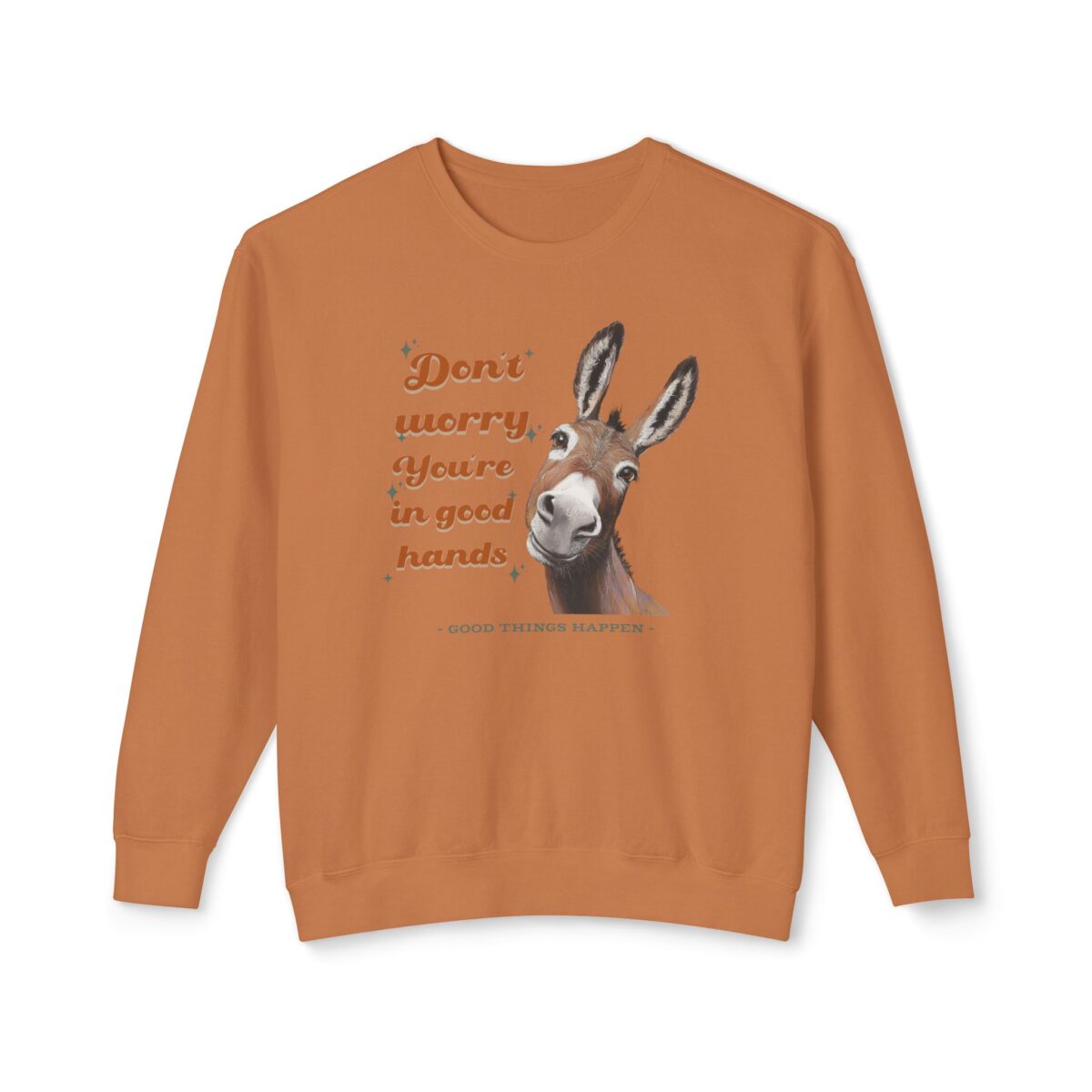 You're in good hands Unisex Lightweight Crewneck Sweatshirt - Image 13
