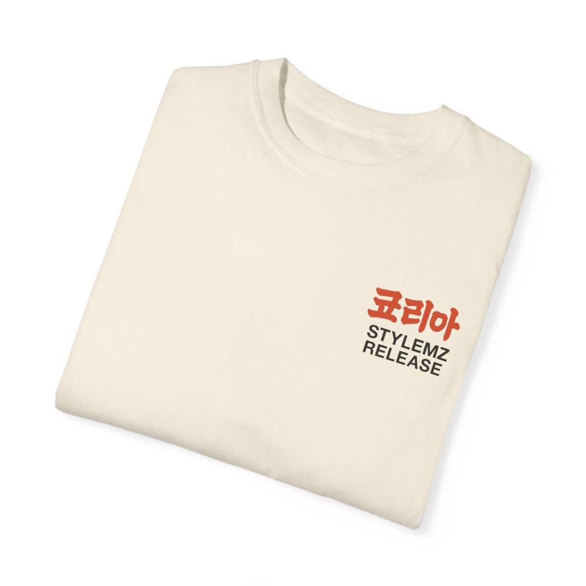 Unisex Garment-Dyed T-shirt - Korean Style Release Tee - Image 3