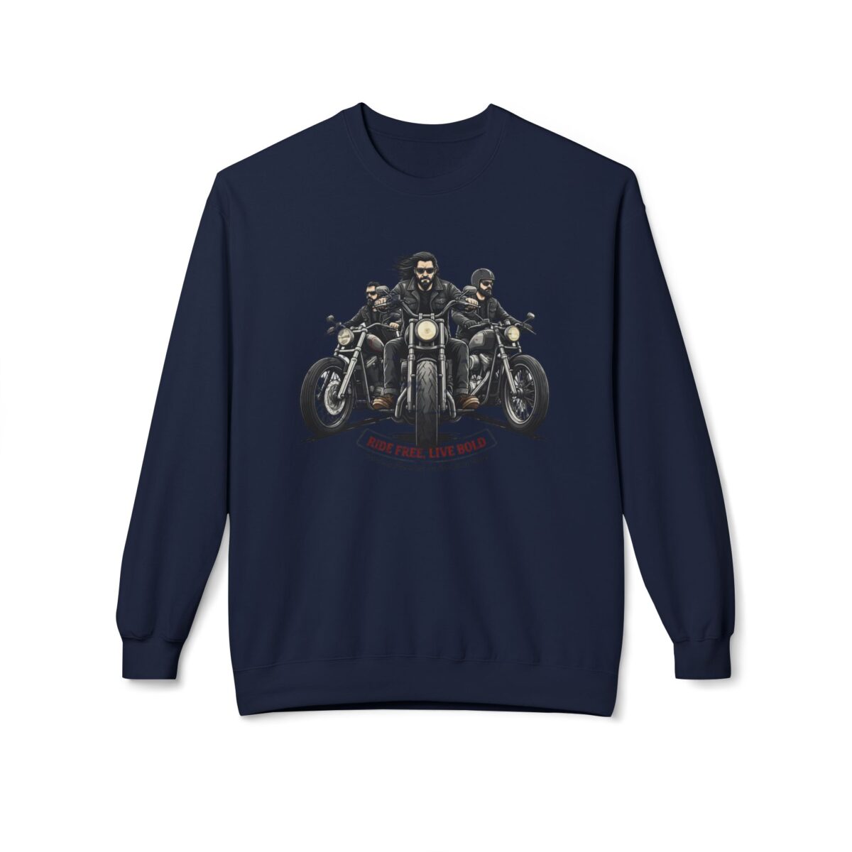 Ride free live bold Unisex Midweight Softstyle Fleece Crewneck Sweatshirt - Image 13