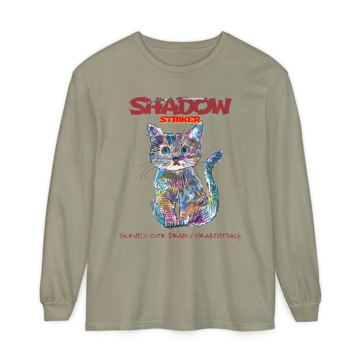 Shadow Striker Unisex Garment-dyed Long Sleeve T-Shirt - Image 25