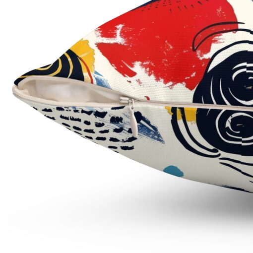Modern Pattern Spun Polyester Square Pillow - Image 3