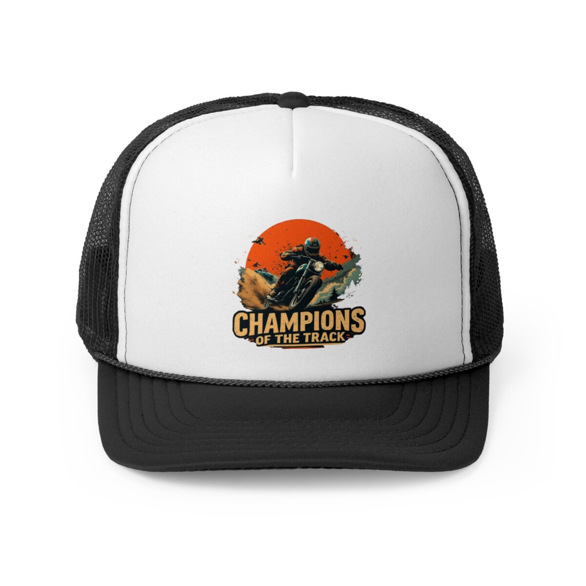 Champions of the Track Trucker Caps