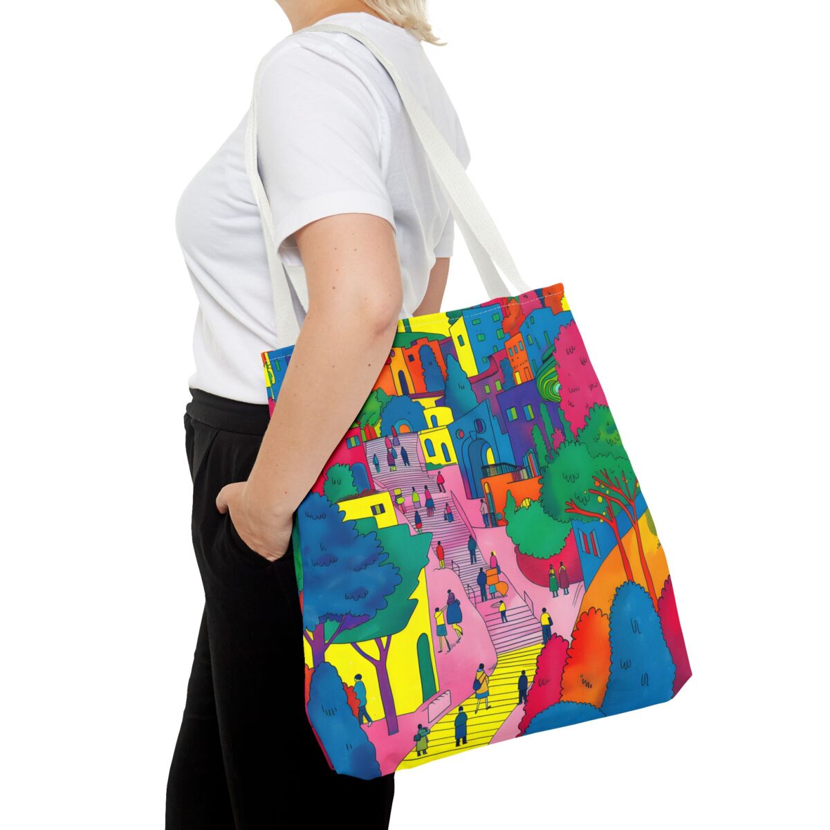 The hillside village in Korea Tote Bag (AOP) - Image 36