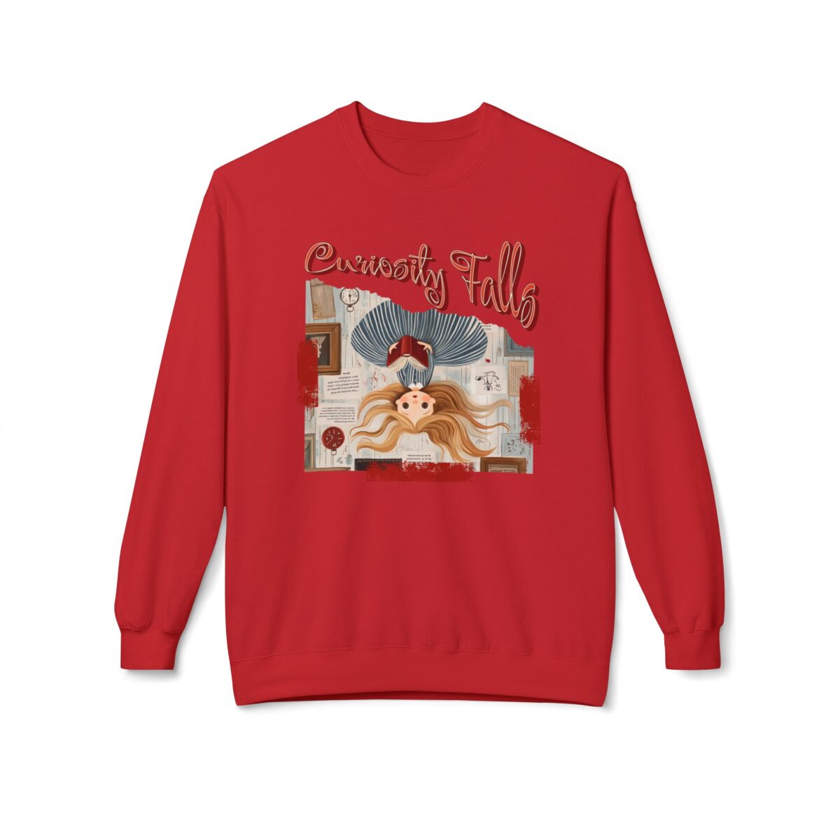 Curiosity falls Unisex Midweight Softstyle Fleece Crewneck Sweatshirt - Image 25