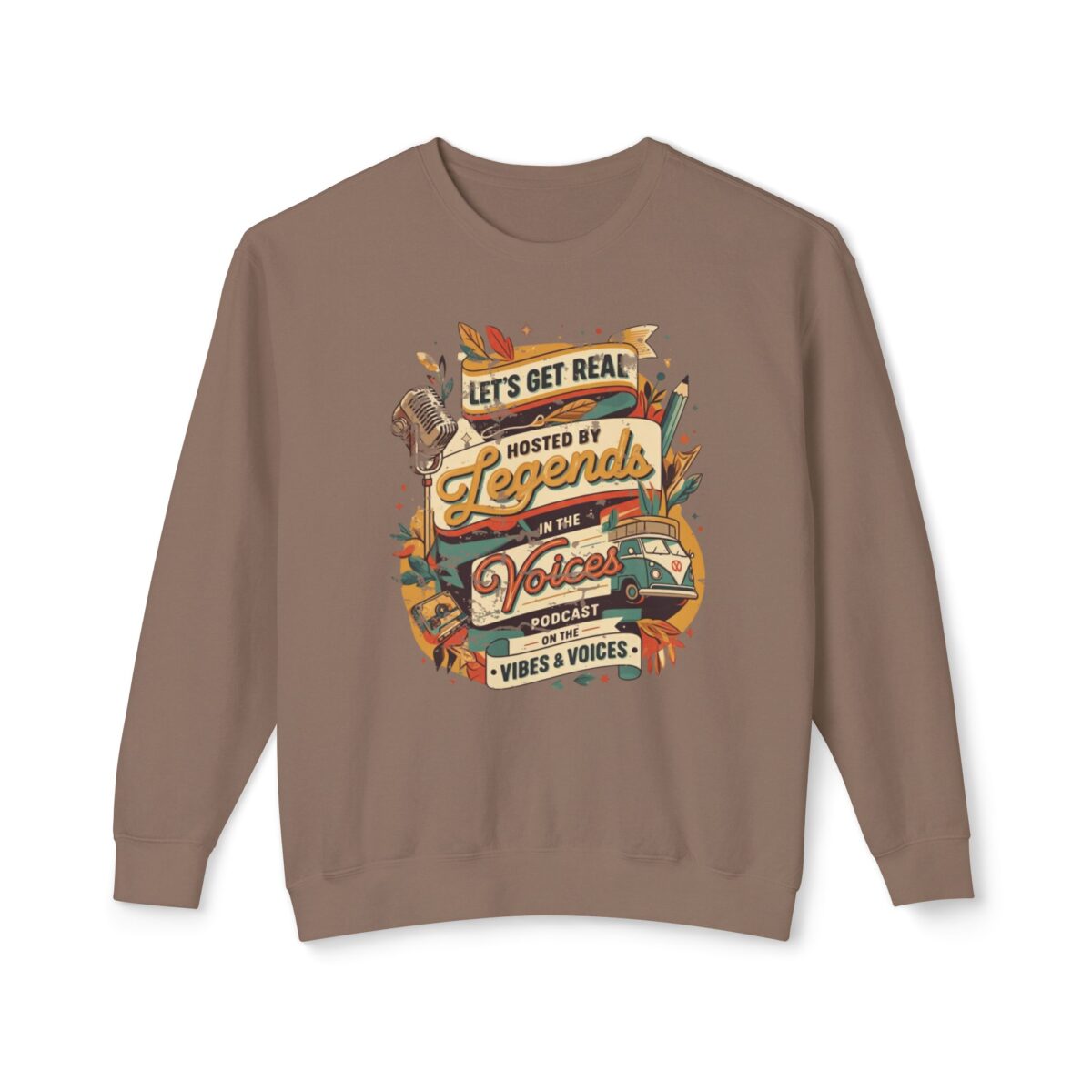 Let's get real Unisex Lightweight Crewneck Sweatshirt - Image 5