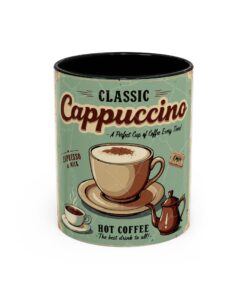 Classic Cappuccino Accent Coffee Mug (11, 15oz)