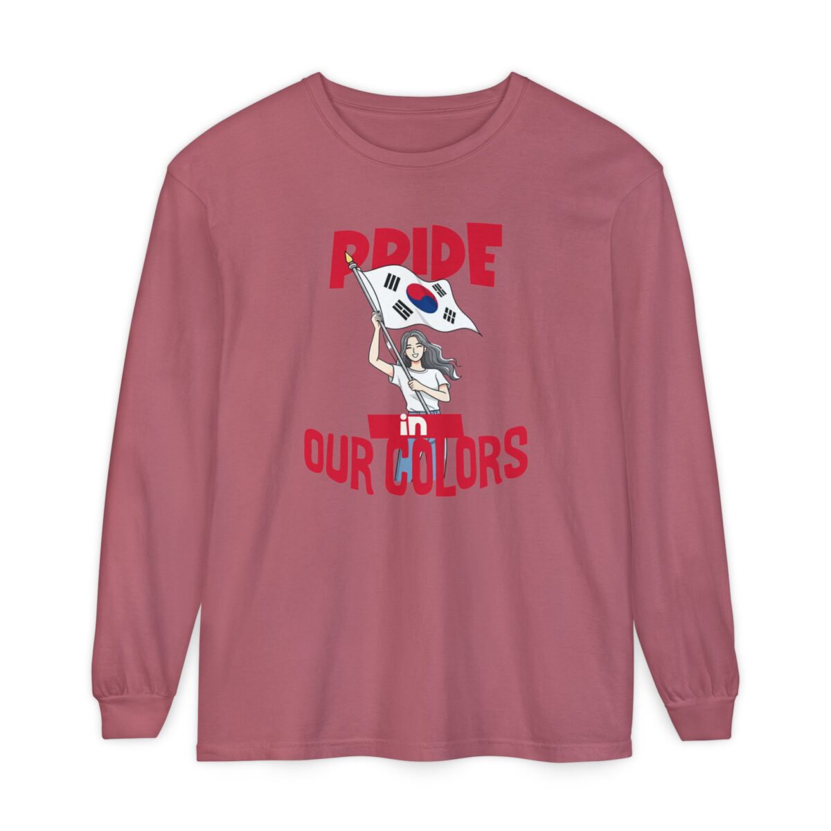 Pride in our colors Unisex Garment-dyed Long Sleeve T-Shirt - Image 25