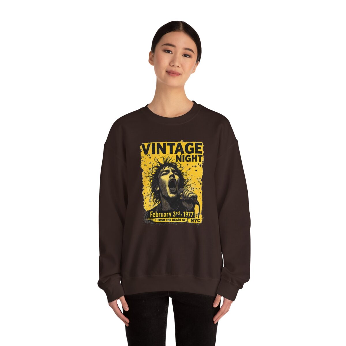 VINTAGE NIGHT Unisex Heavy Blend™ Crewneck Sweatshirt - Image 8