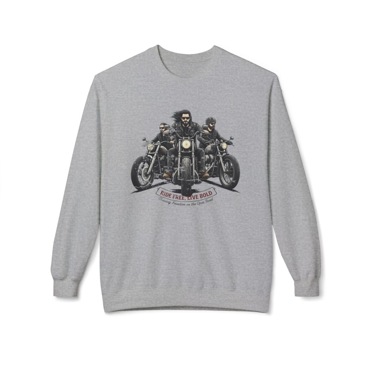 Ride free live bold Unisex Midweight Softstyle Fleece Crewneck Sweatshirt