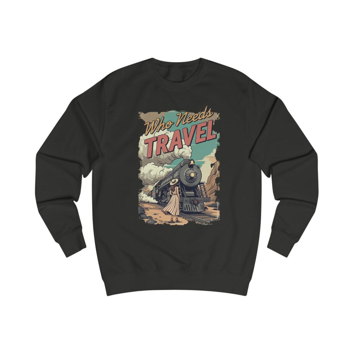 Who needs travel Unisex Sweatshirt - Image 5