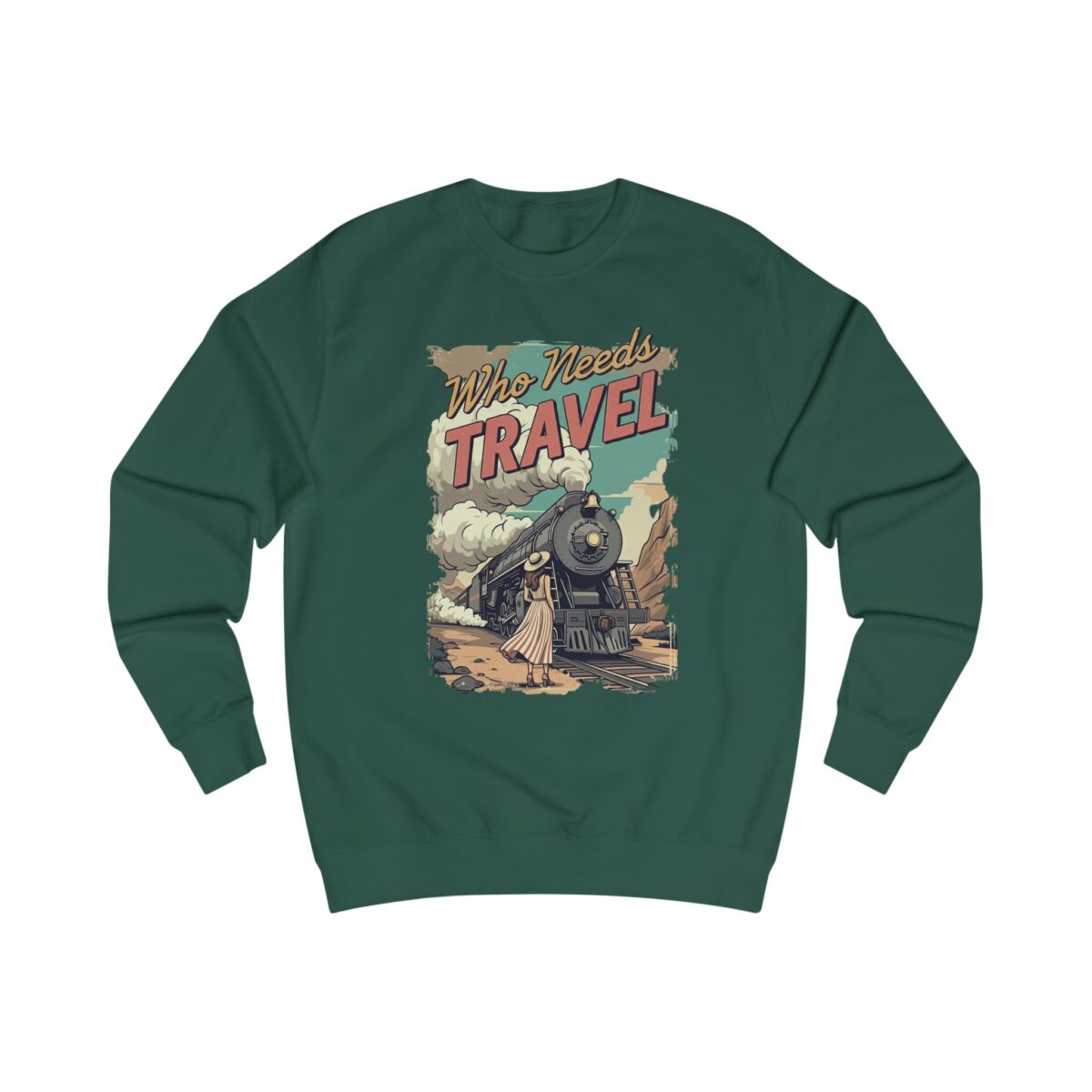 Who needs travel Unisex Sweatshirt - Image 7