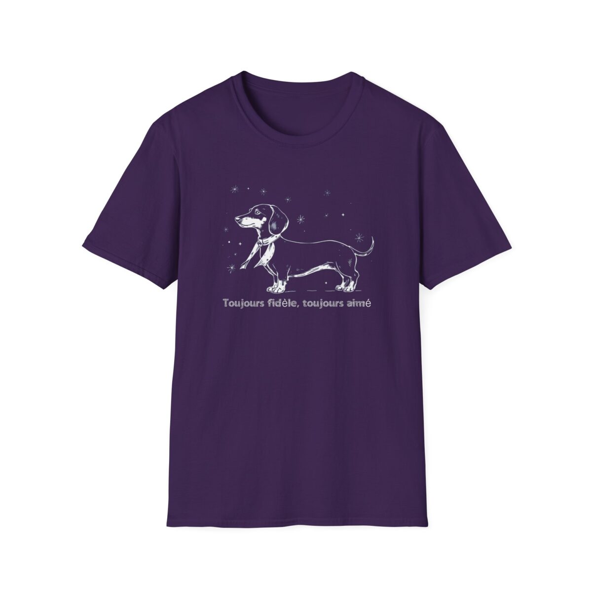 Dachshund Loyalty Unisex Softstyle T-Shirt - Always Faithful Design - Image 5