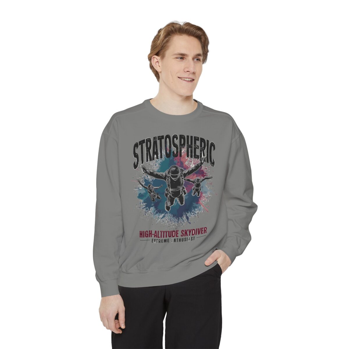 Sky Diver Unisex Garment-Dyed Sweatshirt - Image 7