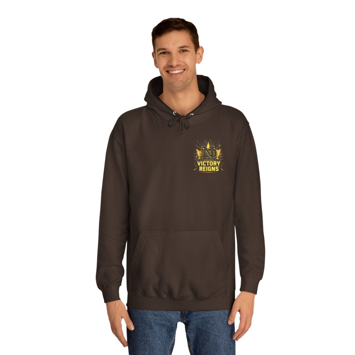 Victory reigns Unisex College Hoodie - Image 3