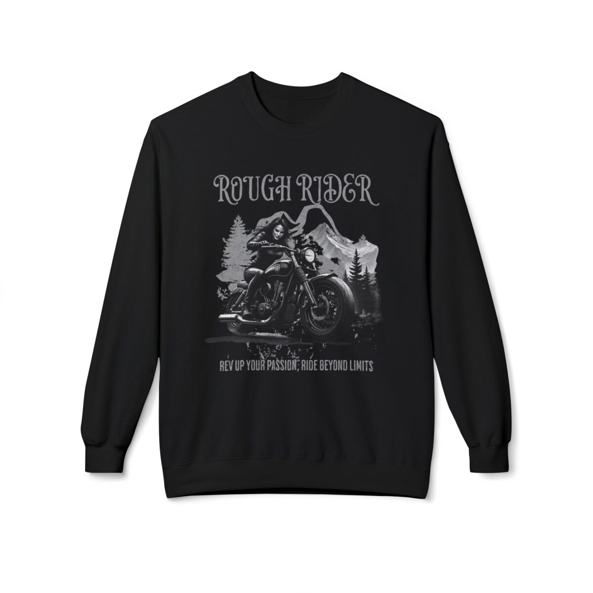 Rough rider Unisex Midweight Softstyle Fleece Crewneck Sweatshirt - Image 5