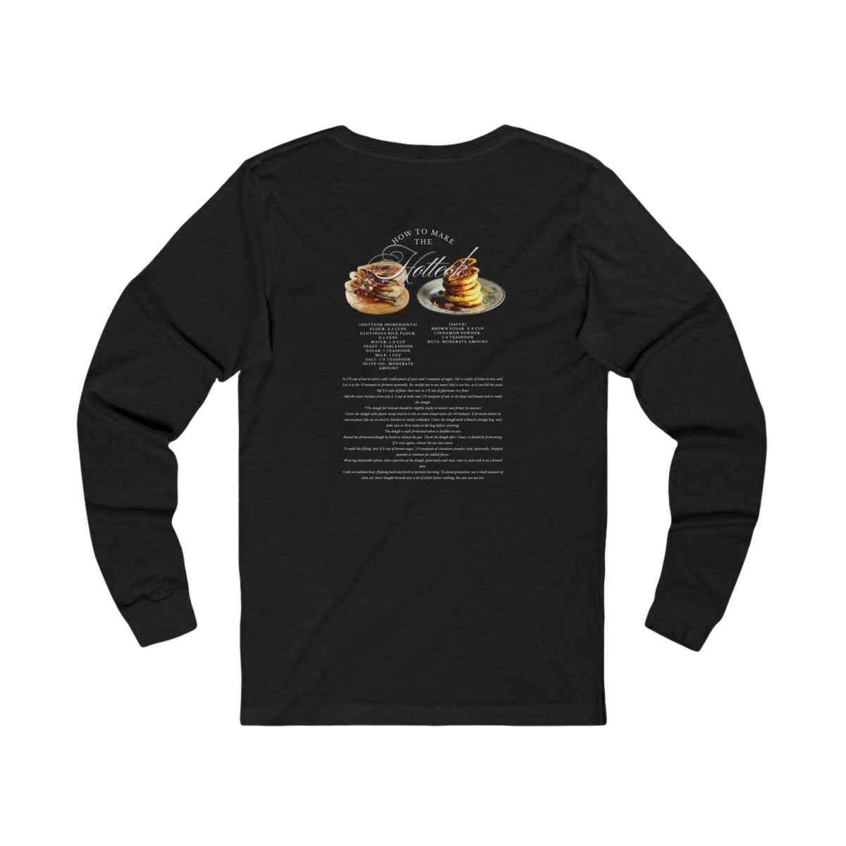 How to make hotteok Unisex Jersey Long Sleeve Tee - Image 6