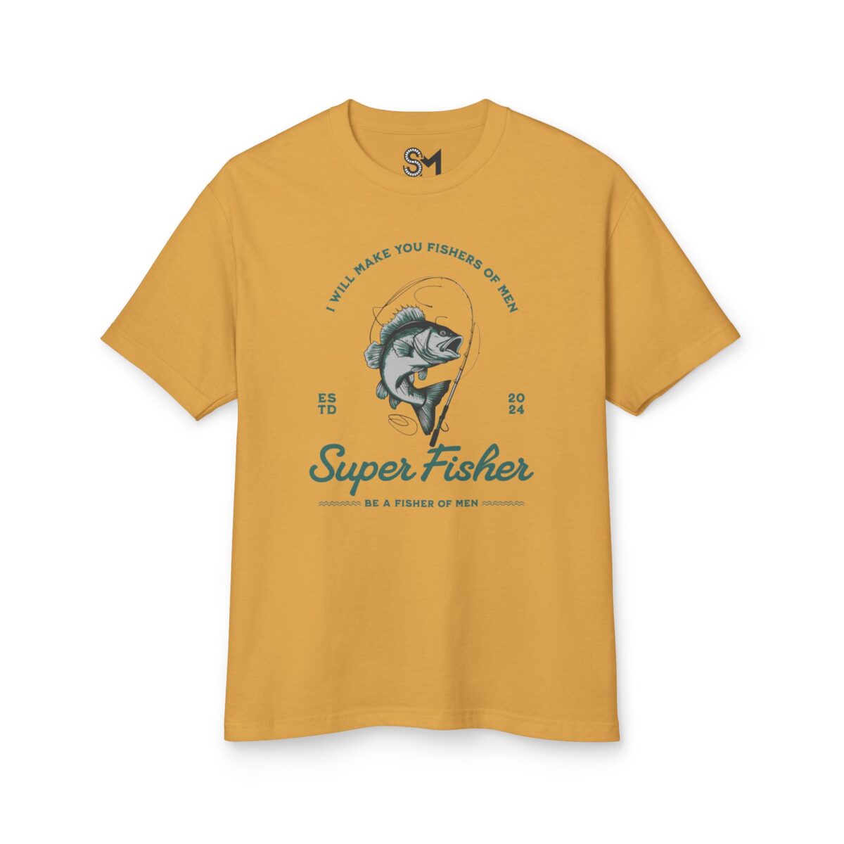 Be a fisher of man Unisex Garment-Dyed Heavyweight Cotton Tee - Image 5