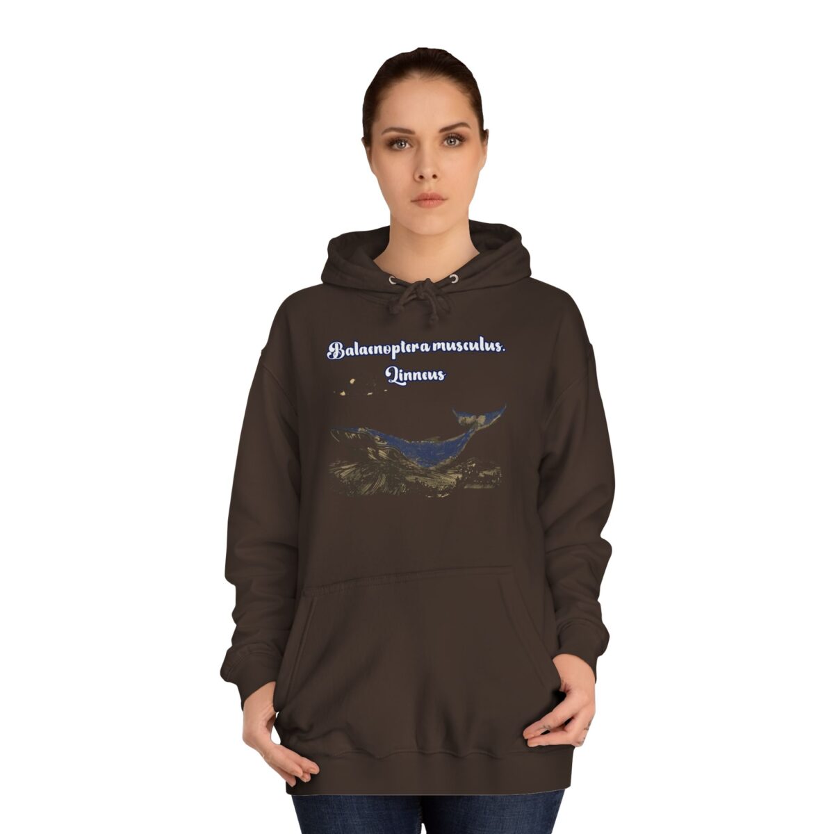 Blue Whale Unisex College Hoodie - Image 4