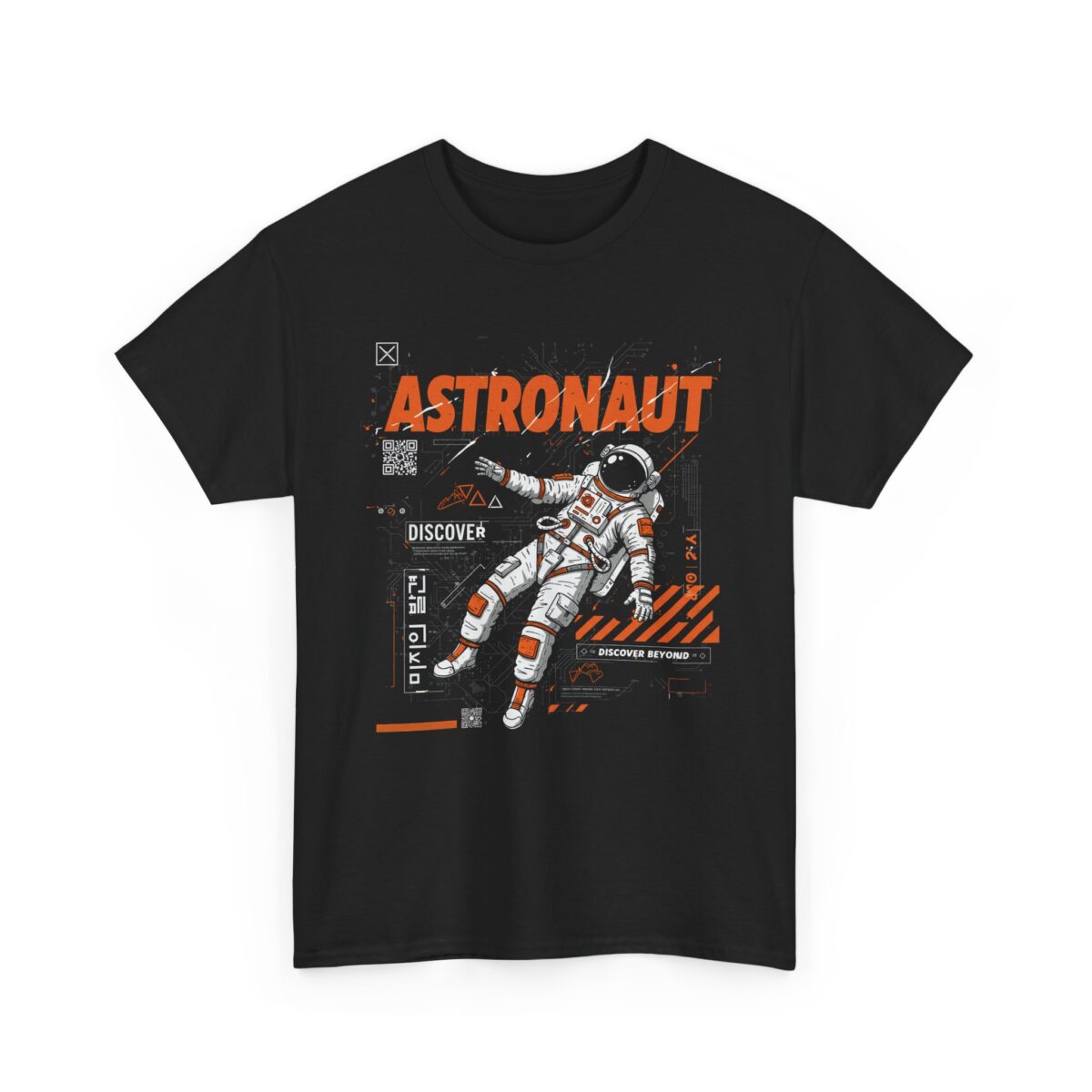 Astronaut Unisex Heavy Cotton Tee - Image 3