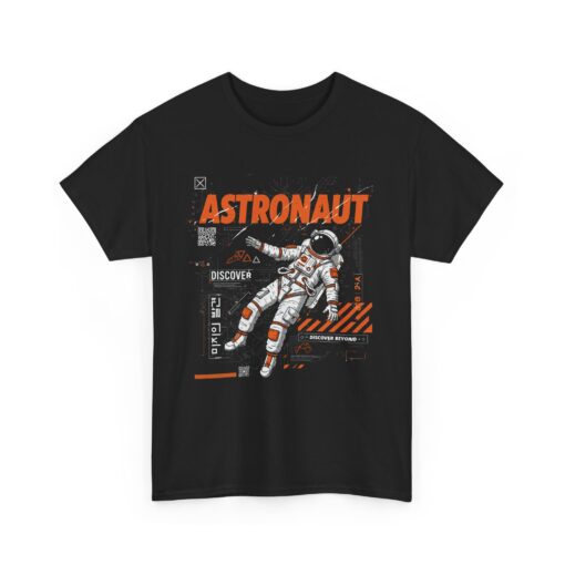 Astronaut Unisex Heavy Cotton Tee - Image 3