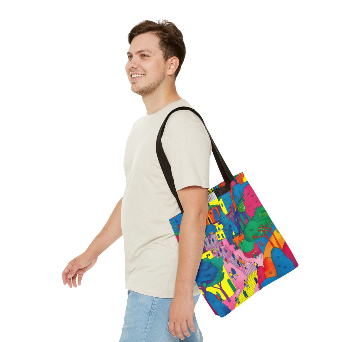 The hillside village in Korea Tote Bag (AOP) - Image 7