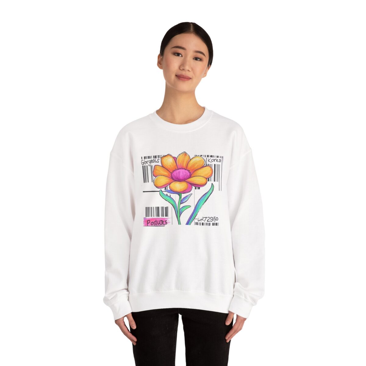 Gorgeous Flower Graphic Sweatshirt | Unisex Crewneck for All Seasons - Image 4