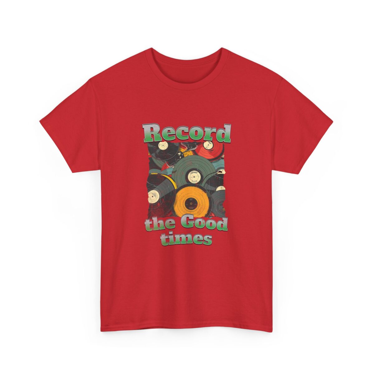 Record the good times Unisex Heavy Cotton Tee - Image 27