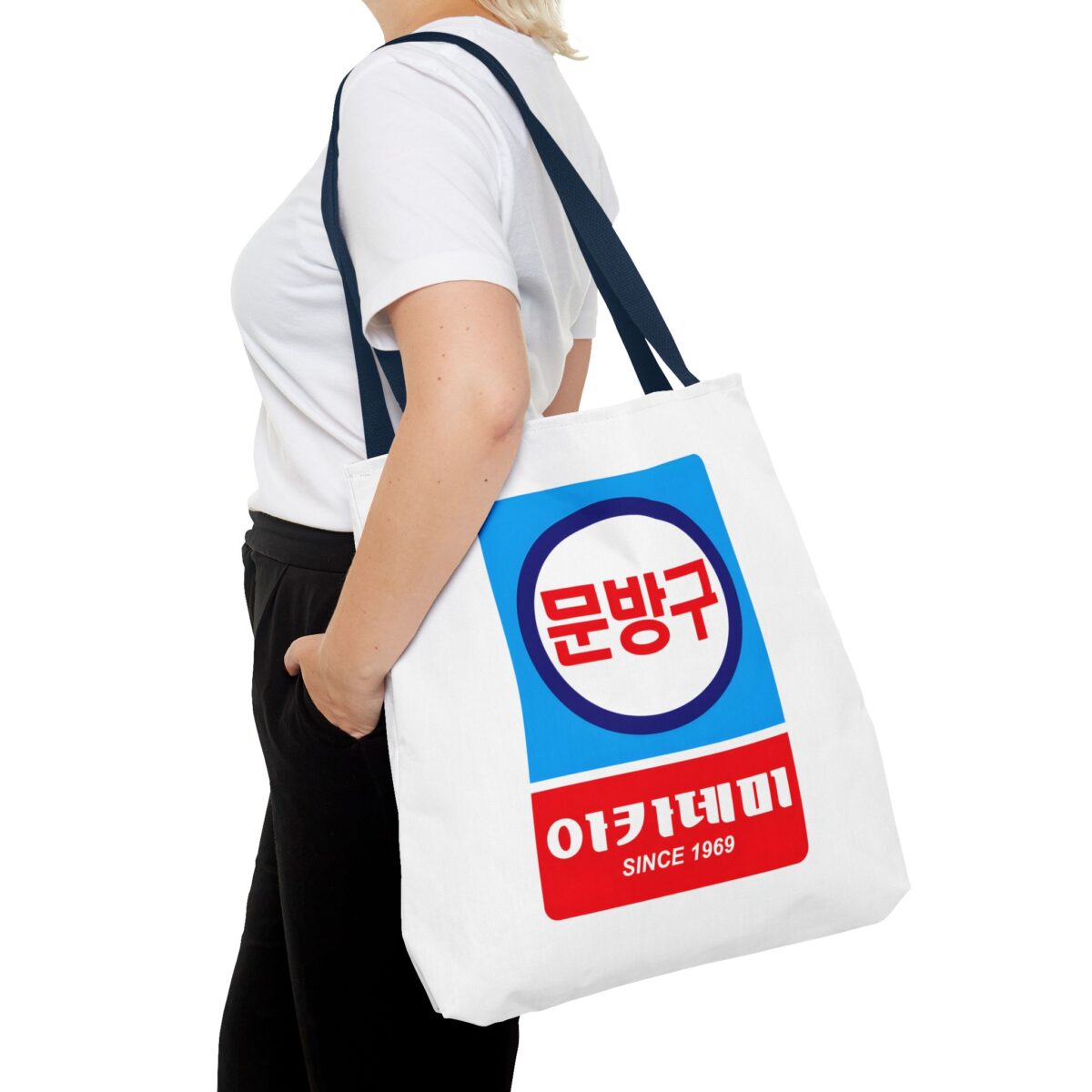 Korean Classic Stationery Sign Tote Bag (AOP) - Image 60