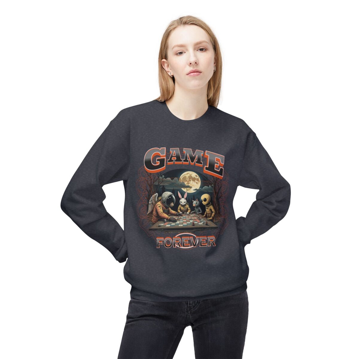 Game forever Unisex Midweight Softstyle Fleece Crewneck Sweatshirt - Image 15