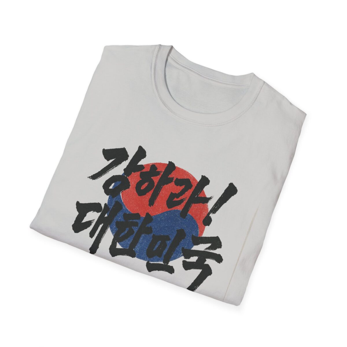 Korean Pride Graphic T-Shirt – Unisex Softstyle Tee with Hangul Design - Image 4